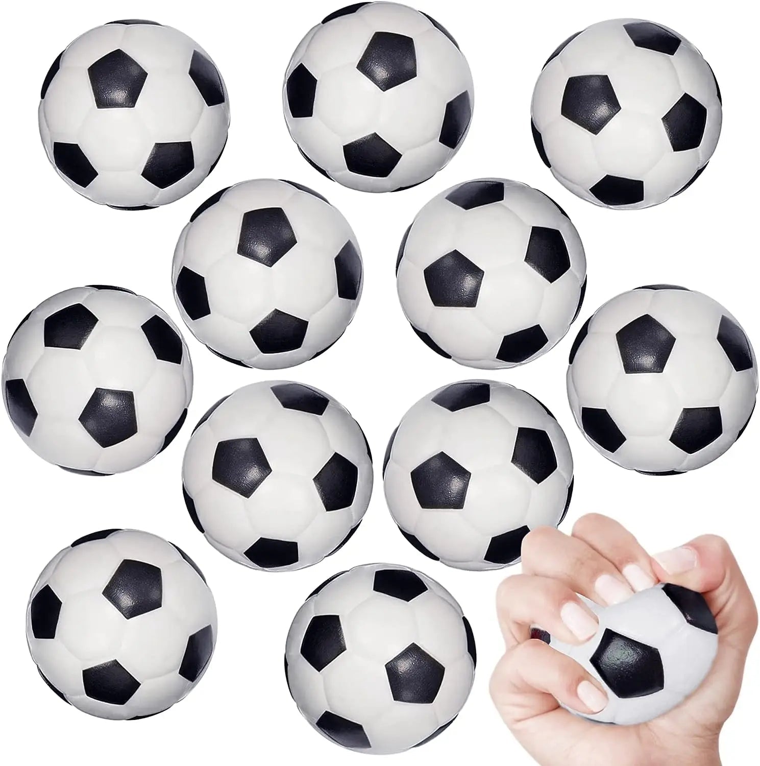 12Pcs Mini Soccer Stress Ball Foam Sports Stress Ball Bulk Soccer Party Favors Small Foam Soccer Ball for Kids Stress ReliefEstaliosFitEstaliosFit183651861;20260421;1776809341KHETN