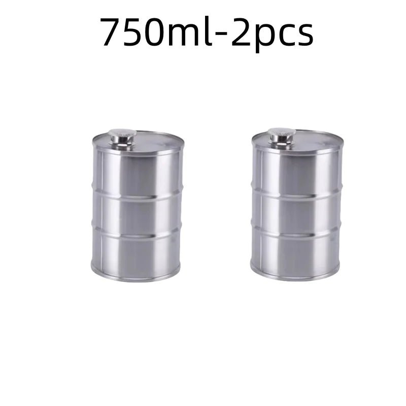 1Pc 25oz Water Bottle Drums Whisky Portable Stainless Steel Hip FlaskEstaliosFitEstaliosFit183652148;20260421;1776809360GJKey
