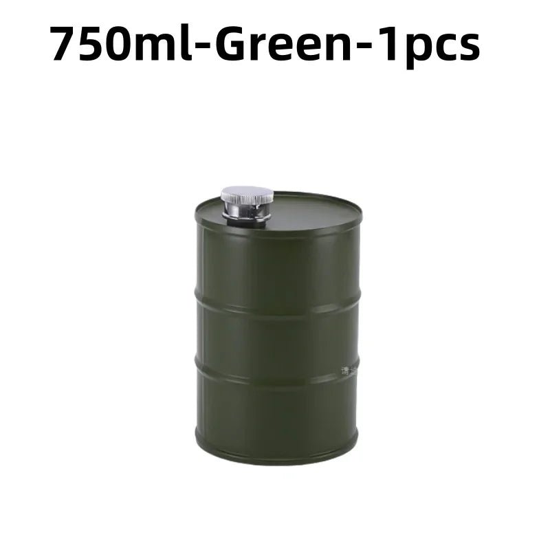 1Pc 25oz Water Bottle Drums Whisky Portable Stainless Steel Hip FlaskEstaliosFitEstaliosFit183652143;20260421;1776809360BH2a5