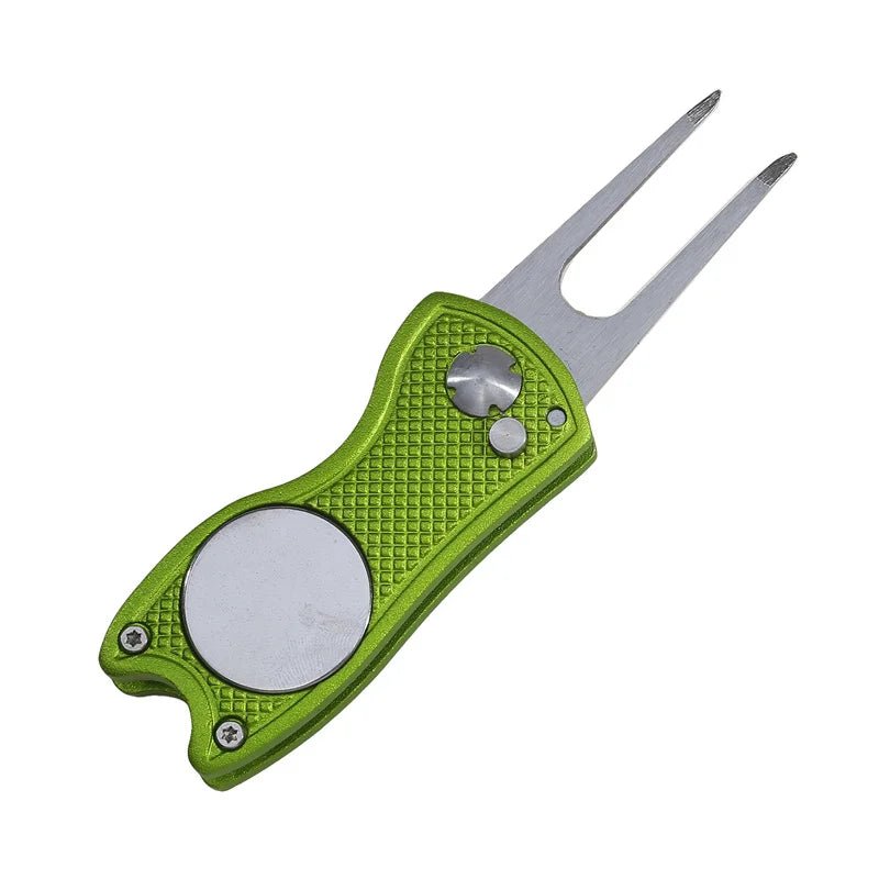 1pc Foldable Golf Divot Repair Tool with Golf Ball Tool Pitch Groove Cleaner Golf Accessories Putting Green Fork Training AidsEstaliosFitEstaliosFit183651731;20260421;1776809325NyUnq
