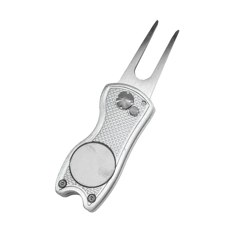 1pc Foldable Golf Divot Repair Tool with Golf Ball Tool Pitch Groove Cleaner Golf Accessories Putting Green Fork Training AidsEstaliosFitEstaliosFit183651730;20260421;1776809325gHEUN