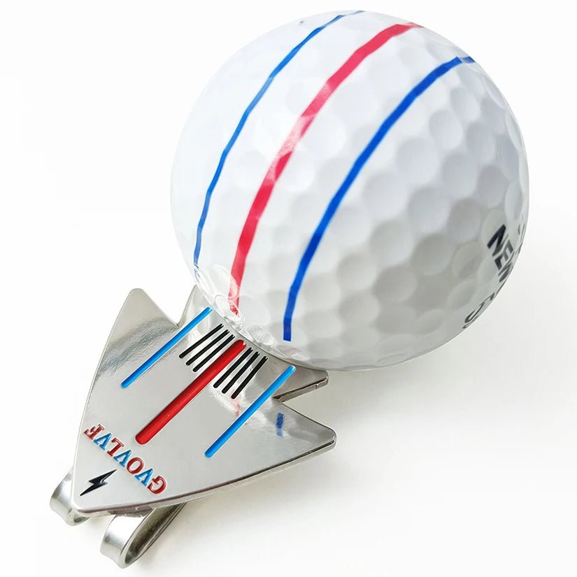 1pc Golf Putting Alignment Aiming Tool Ball Marker With Magnetic Hat Clip Aircraft pattern，Golf Training Accessories，For GolferEstaliosFitEstaliosFit183651725;20260421;17768093245mH1E