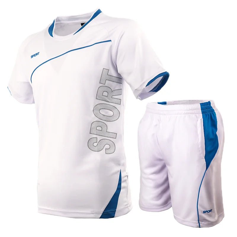 2 Pcs/Set Men's Tracksuit Gym Fitness badminton Sports Suit Clothes Running Jogging Sport Wear Exercise Workout set sportswearEstaliosFitEstaliosFit184449389;2026057;1778180381AarEA