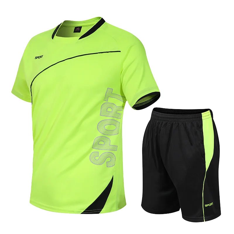 2 Pcs/Set Men's Tracksuit Gym Fitness badminton Sports Suit Clothes Running Jogging Sport Wear Exercise Workout set sportswearEstaliosFitEstaliosFit184449387;2026057;1778180381VMSK7