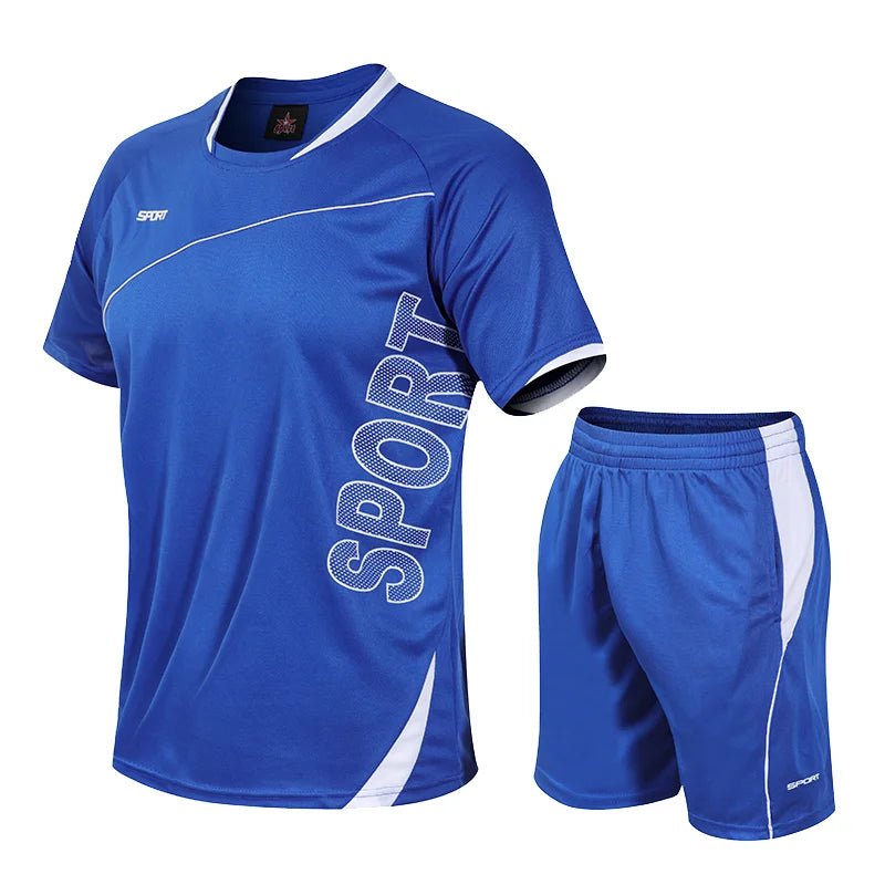 2 Pcs/Set Men's Tracksuit Gym Fitness badminton Sports Suit Clothes Running Jogging Sport Wear Exercise Workout set sportswearEstaliosFitEstaliosFit184449385;2026057;1778180381Lj2Nl