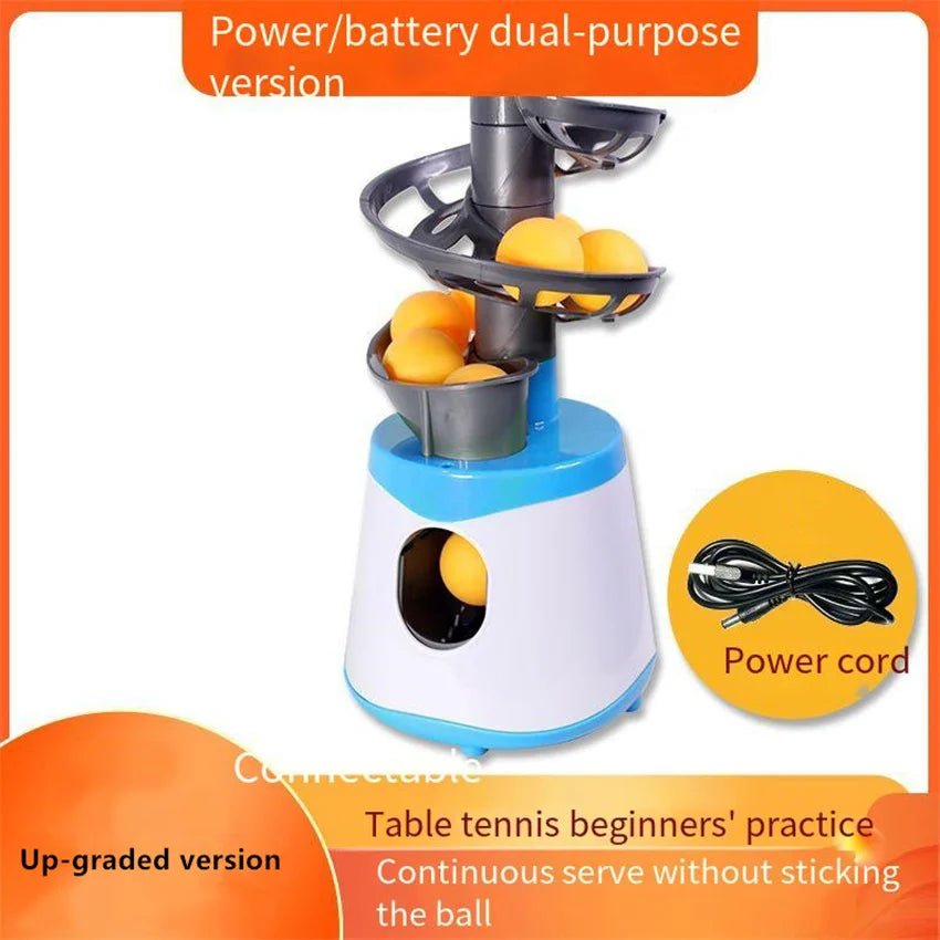 2024 Up - graded Portable Table Tennis Ball Pitcher Dual Power Supply Version Ping Pong Ball Robot Pitching Machine For TrainersEstaliosFitEstaliosFit183651918;20260421;1776809350rZJ2E