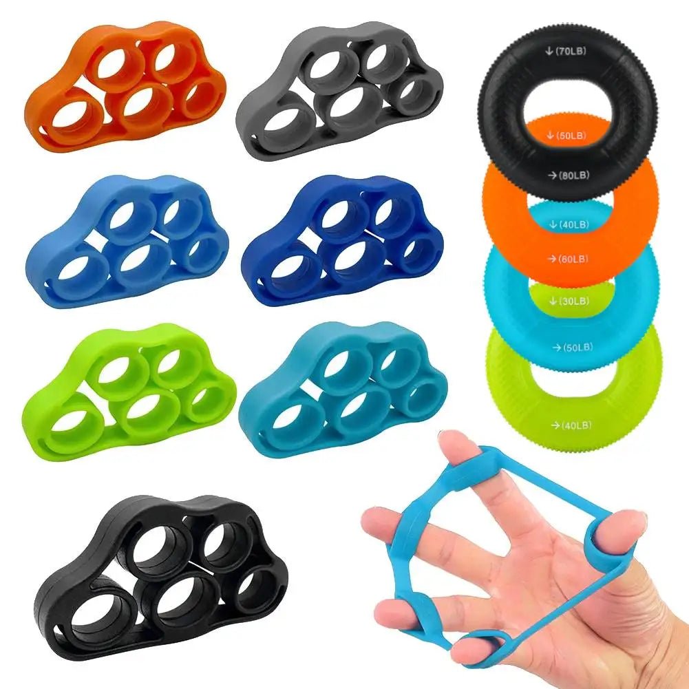 3 - 1PCS Silicone Finger Gripper Strengthener Trainer Elastic Hand Grip Strengthener Guitar Finger Exerciser Patient Hand TrainerEstaliosFitEstaliosFit183651507;20260421;1776809246pORJQ