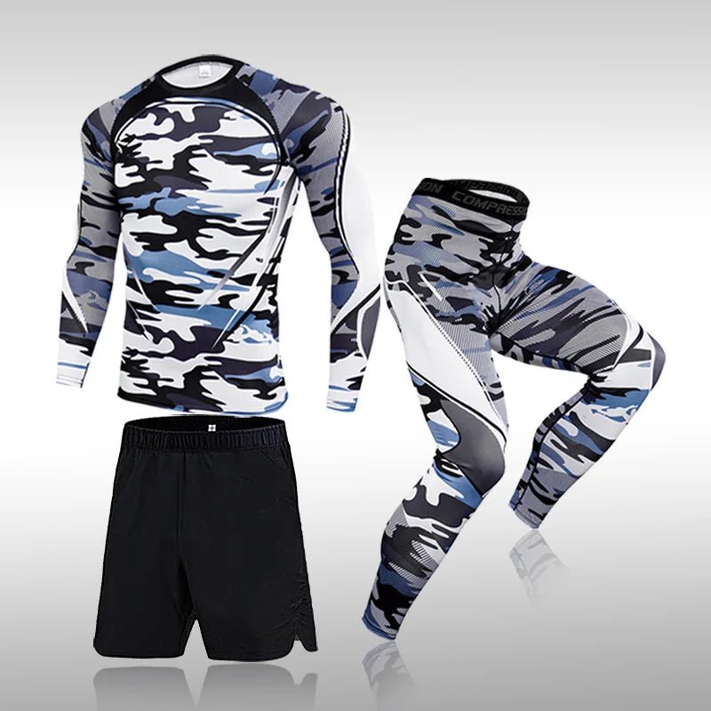 3 Pcs Set Men's Workout Sports Suit Gym Fitness Compression Clothes Running Jogging Sport Wear Exercise Rashguard MenEstaliosFitEstaliosFit184449091;2026057;17781803670WUxz