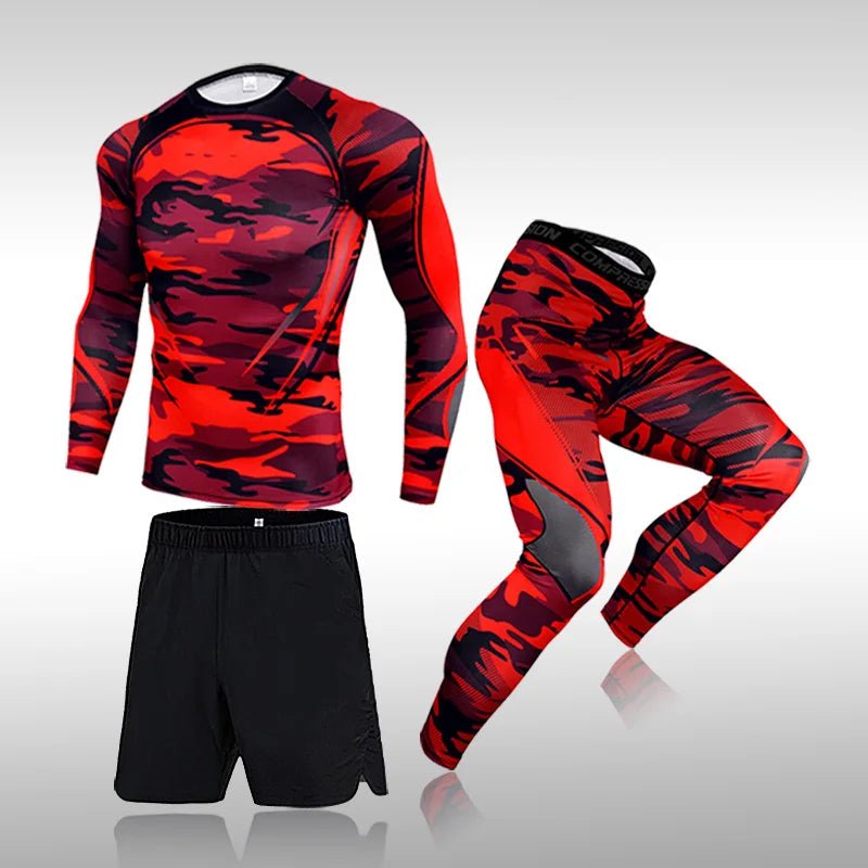 3 Pcs Set Men's Workout Sports Suit Gym Fitness Compression Clothes Running Jogging Sport Wear Exercise Rashguard MenEstaliosFitEstaliosFit184449093;2026057;1778180367Dn8Bn
