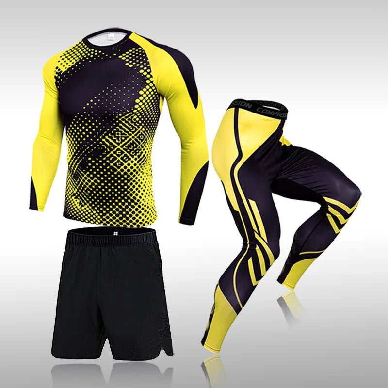3 Pcs Set Men's Workout Sports Suit Gym Fitness Compression Clothes Running Jogging Sport Wear Exercise Rashguard MenEstaliosFitEstaliosFit184449094;2026057;1778180367bb9ct