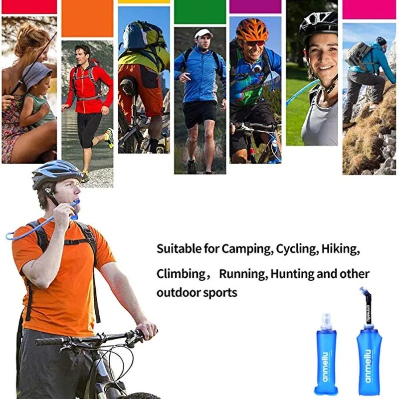 500ml Water Bottle TPU Folding Soft Flask Sport Water Bottle Bag Collapsible Water Bottle Running Camping HikingEstaliosFitEstaliosFit183652082;20260421;1776809358TGTJG