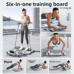6-in-1 Multifunctional Fitness Board with Timer & Drawstring
