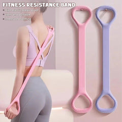8-shaped Fitness Resistance Band Sports Workout Elastic Band Home Fitness Rubber Pull Rope Yoga Training Exercise Gym Equipment