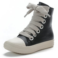 Couple Shoes  High-Top Sneakers  European Style