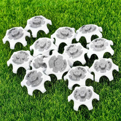 New Golf Spikes Fast Twist Shoe Spikes Replacement Set Golf Training Aids Ultra Thin Cleats Pins White Color