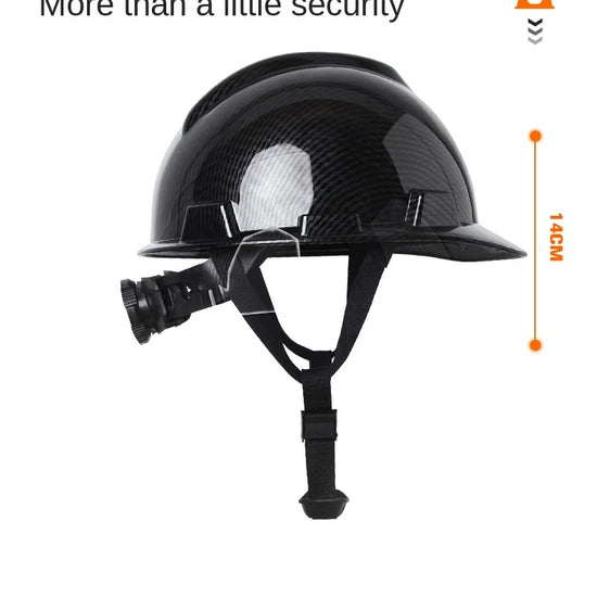 Lightweight Carbon Fiber Safety Helmet with Vents