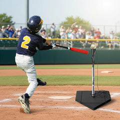 Baseball Softball Hitting Trainer with Elastic Return Rope