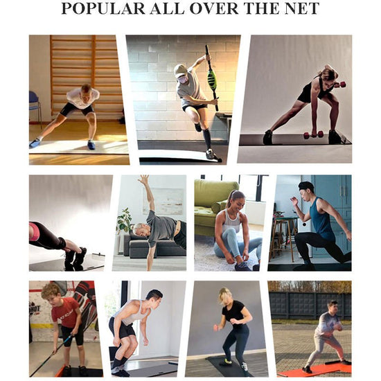 Sliding Board Fitness Trainer — Speed Skating & Ice Hockey Training Pad.