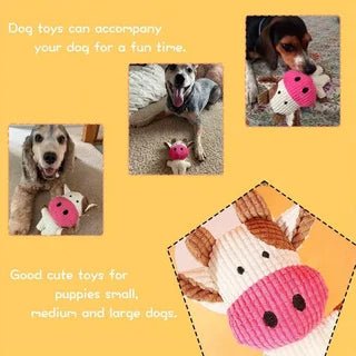 Corduroy Cow Plush Squeaky Dog Chew ToyEstaliosFitEstaliosFit184217089;2026052;1777699395aPs7f