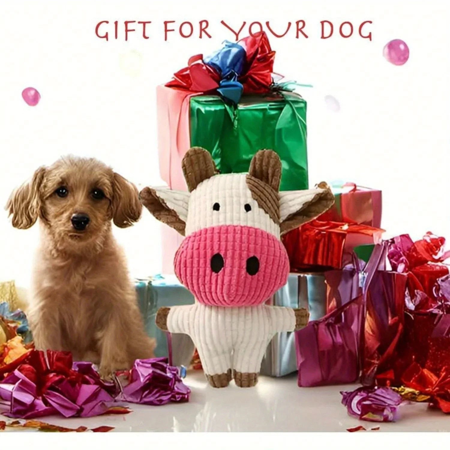 Corduroy Cow Plush Squeaky Dog Chew ToyEstaliosFitEstaliosFit184217089;2026052;1777699395aPs7f