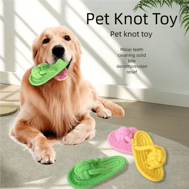 Cotton Slipper Rope Dog Chew Toy for Teeth CleaningEstaliosFitEstaliosFit184217095;2026052;1777699398c1hU2