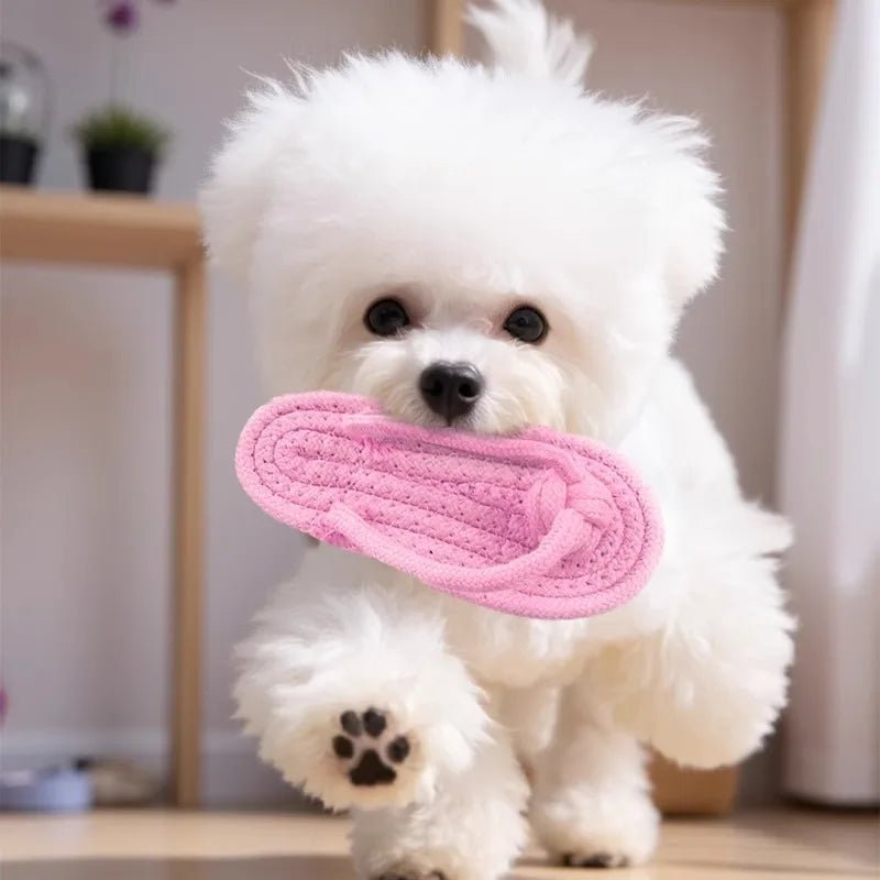 Cotton Slipper Rope Dog Chew Toy for Teeth CleaningEstaliosFitEstaliosFit184217095;2026052;1777699398c1hU2