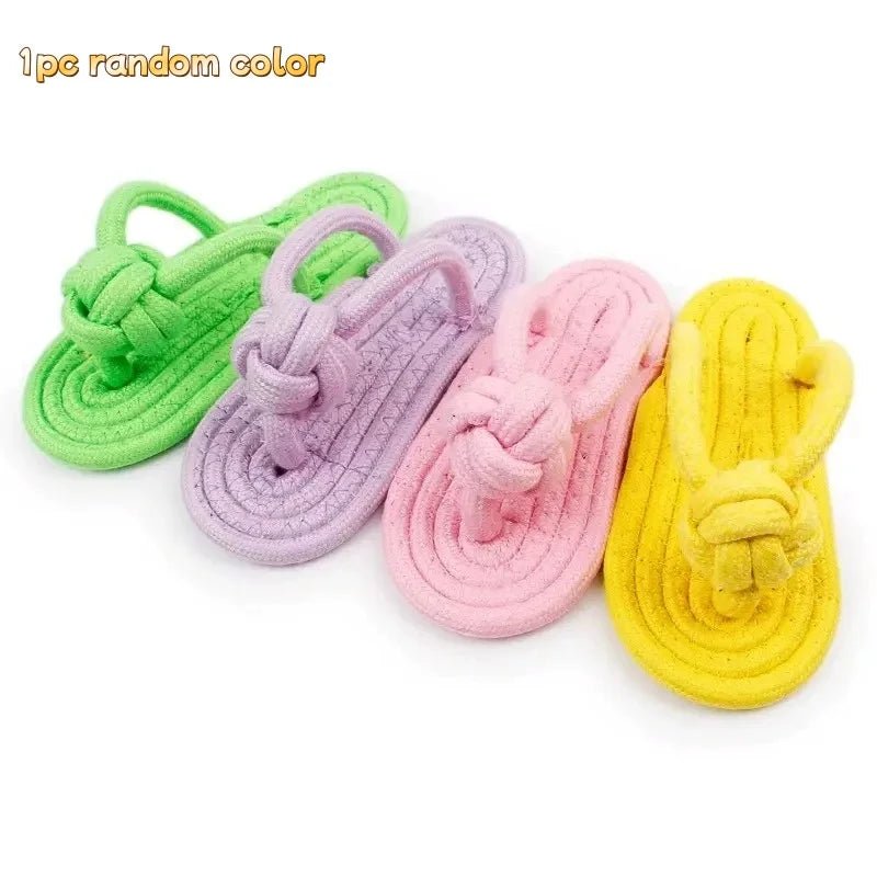 Cotton Slipper Rope Dog Chew Toy for Teeth CleaningEstaliosFitEstaliosFit184217097;2026052;1777699398H0o7I