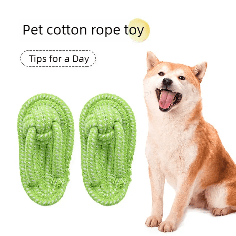 Cotton Slipper Rope Dog Chew Toy for Teeth CleaningEstaliosFitEstaliosFit184217095;2026052;1777699398c1hU2