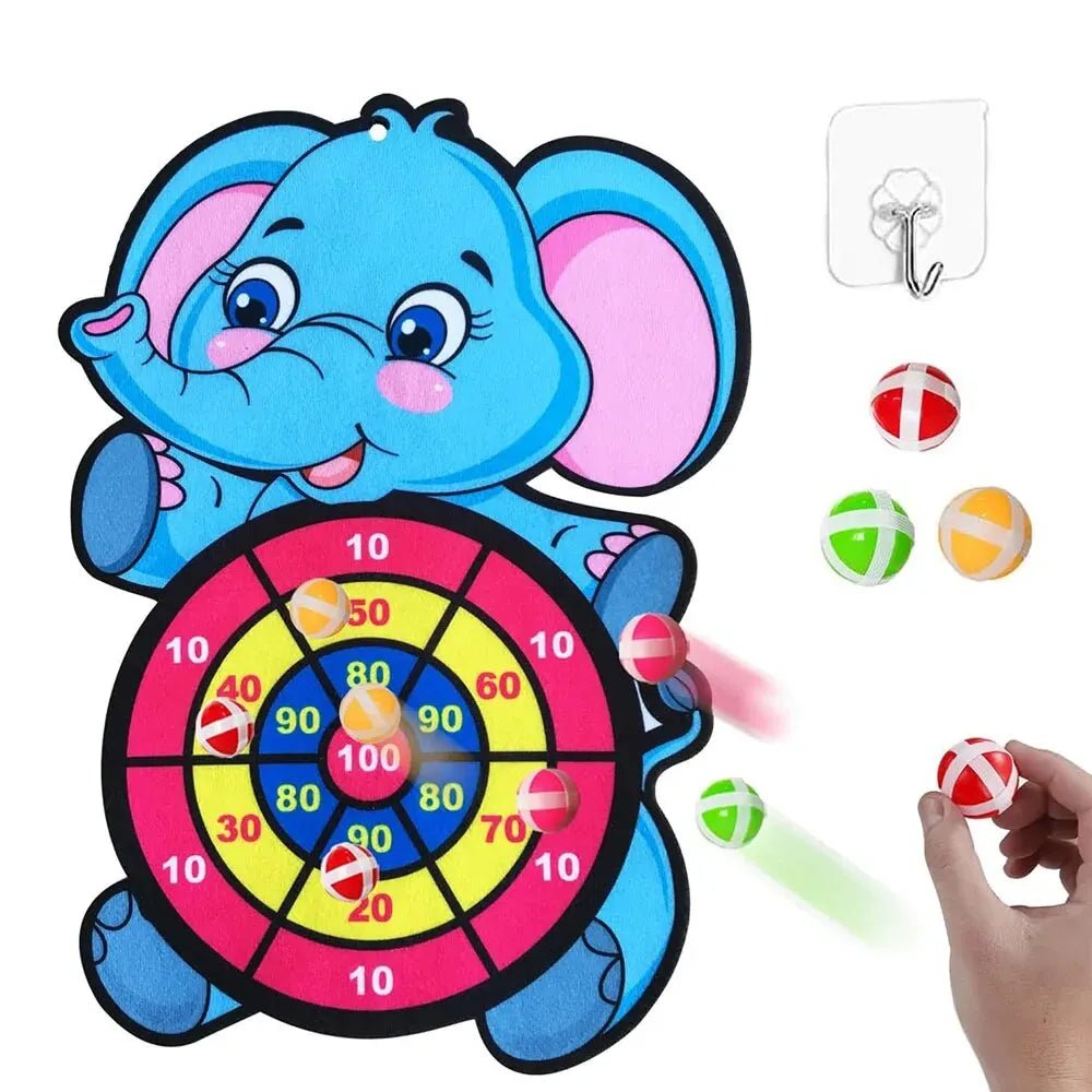 Dart Board for Kids with 3 Sticky Balls Indoor Outdoor Sport Party Games Cartoon Animal Dart Board Toys Christmas GiftEstaliosFitEstaliosFit183651599;20260421;1776809251KrAUN