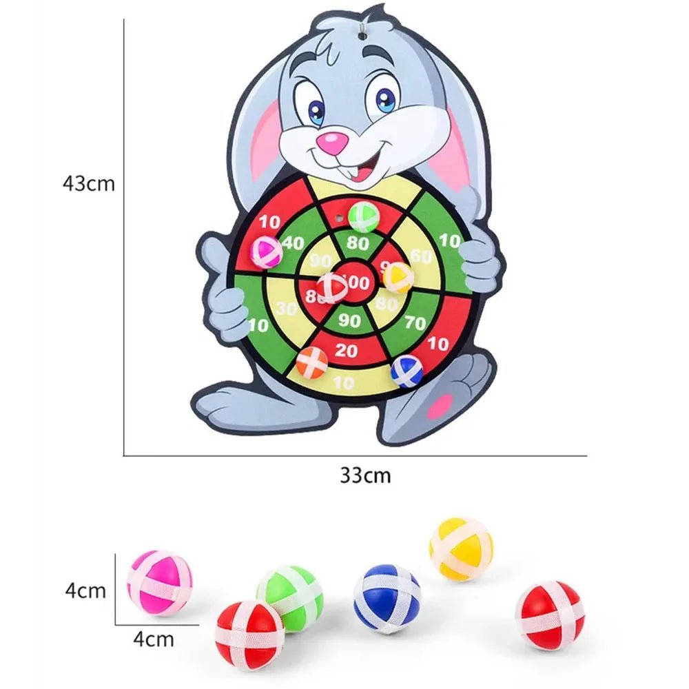 Dart Board for Kids with 3 Sticky Balls Indoor Outdoor Sport Party Games Cartoon Animal Dart Board Toys Christmas GiftEstaliosFitEstaliosFit183651599;20260421;1776809251KrAUN