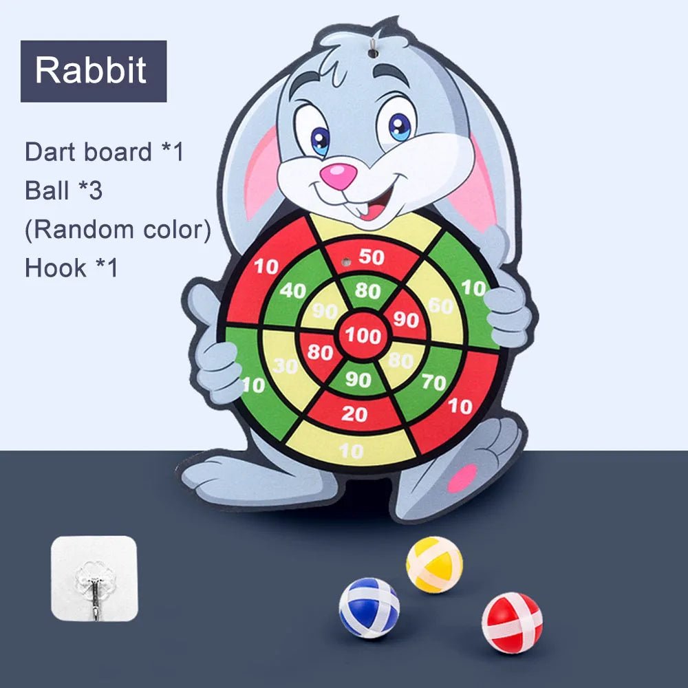 Dart Board for Kids with 3 Sticky Balls Indoor Outdoor Sport Party Games Cartoon Animal Dart Board Toys Christmas GiftEstaliosFitEstaliosFit183651600;20260421;1776809251rlFYz