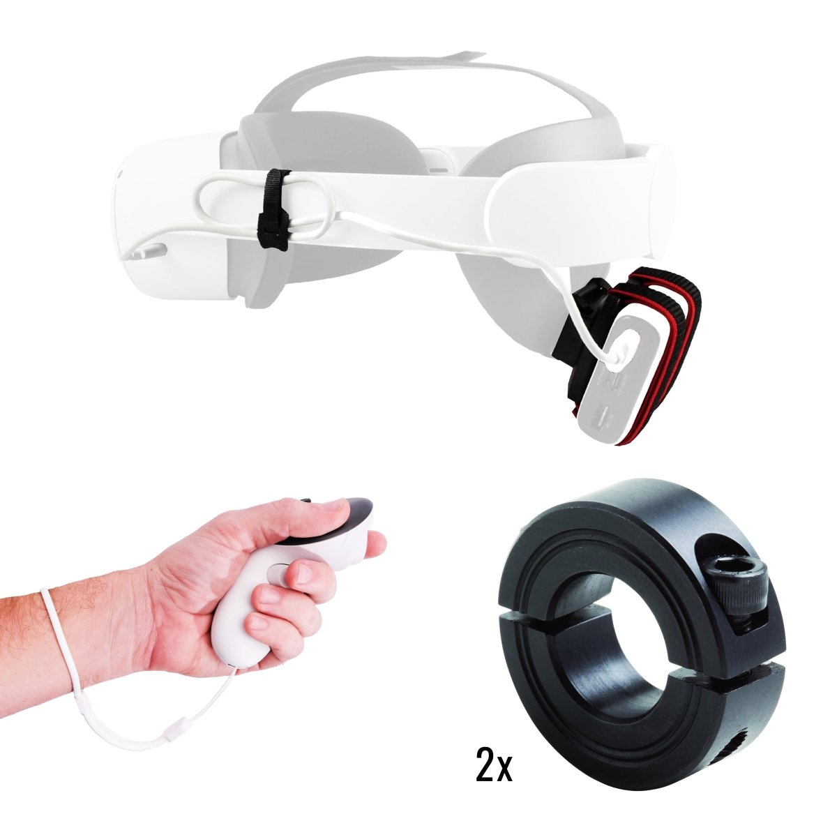 DriVR Ace - VR Golf Club Handle Accessory - Compatible with Quest 3/3s and ProDeadEyeVREstaliosFitDriVRAce