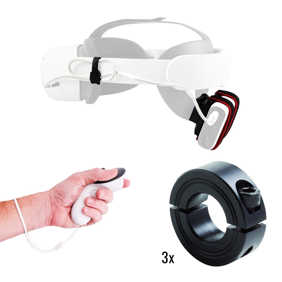 DriVR Ace - VR Golf Club Handle Accessory - Compatible with Quest 3/3s and ProDeadEyeVREstaliosFitDriVRAce