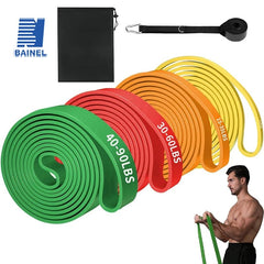 Natural Latex Resistance Bands – Elastic Rubber Workout Bands for Home Gym