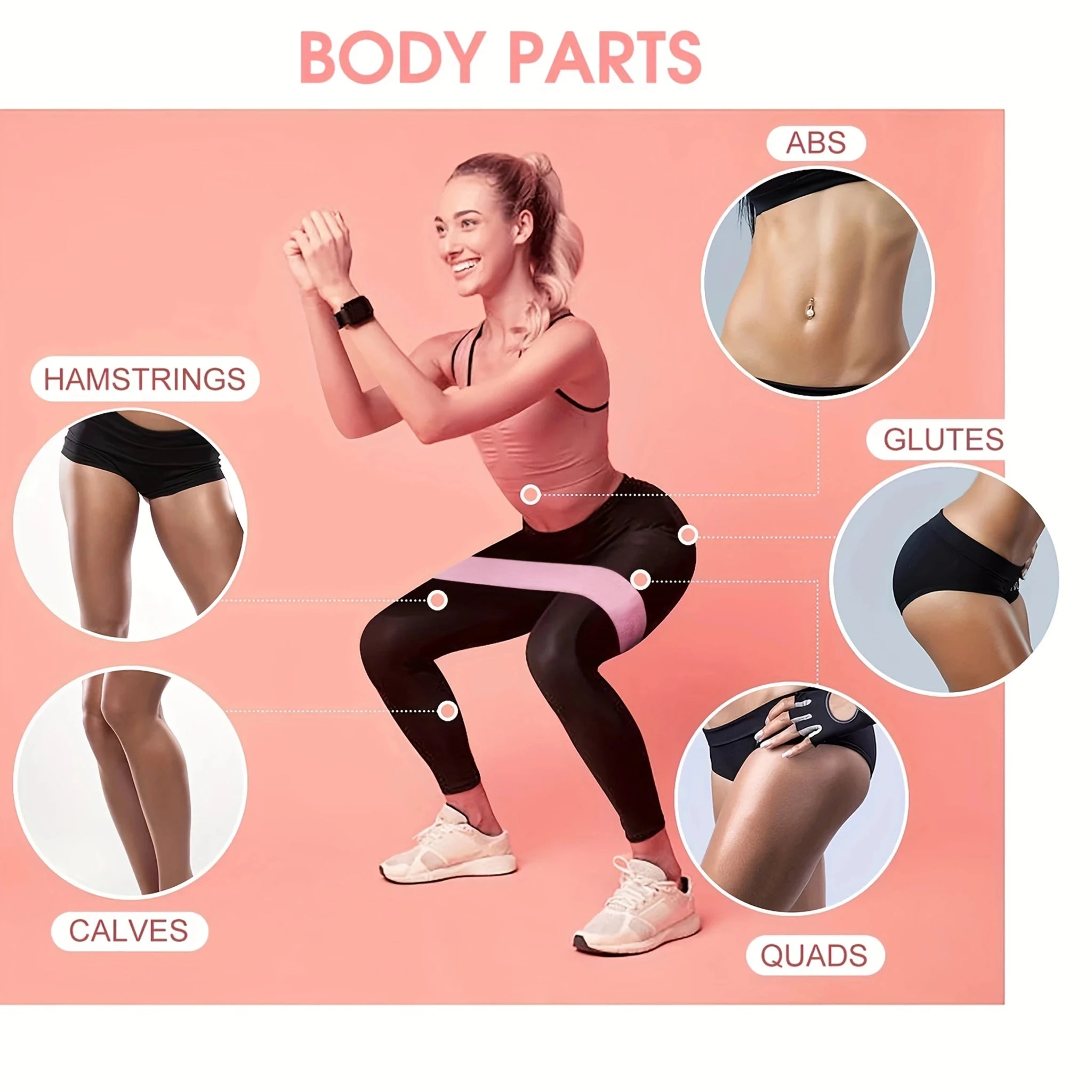 Fabric Resistance Hip Booty Bands Elastic Glute Thigh Workout Squat Circle Stretch Fitness Strips Loops Yoga Gym EquipmentEstaliosFitEstaliosFit184448145;2026057;1778180216CFvZd