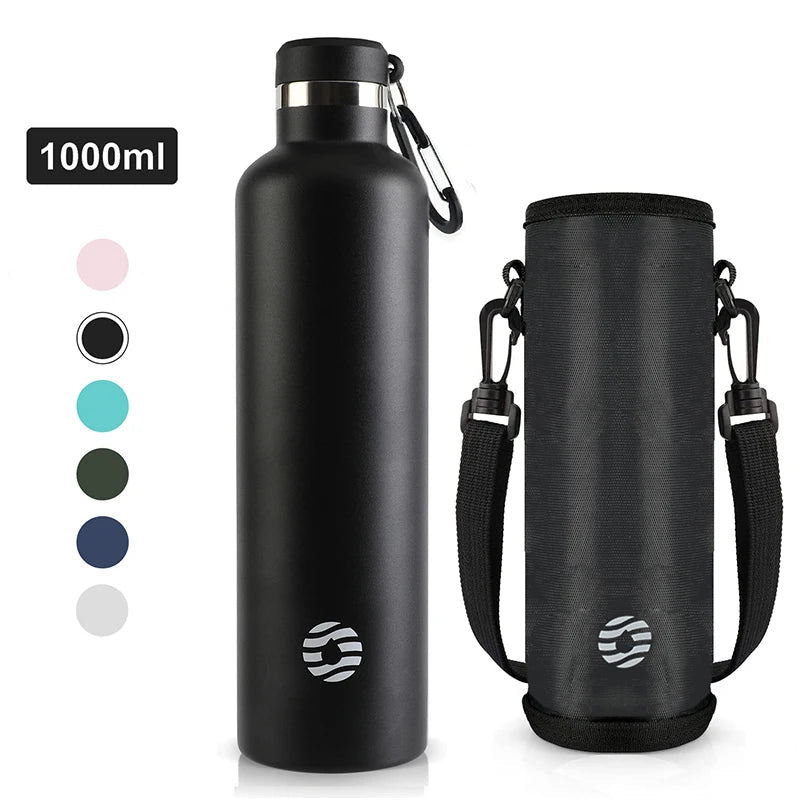 FEIJIAN Stainless Steel Thermos Bottle 1000ml Sports Flask Vacuum Insulated Water Bottle Leak Proof BPA FreeEstaliosFitEstaliosFit183652357;20260421;1776809388920Sb