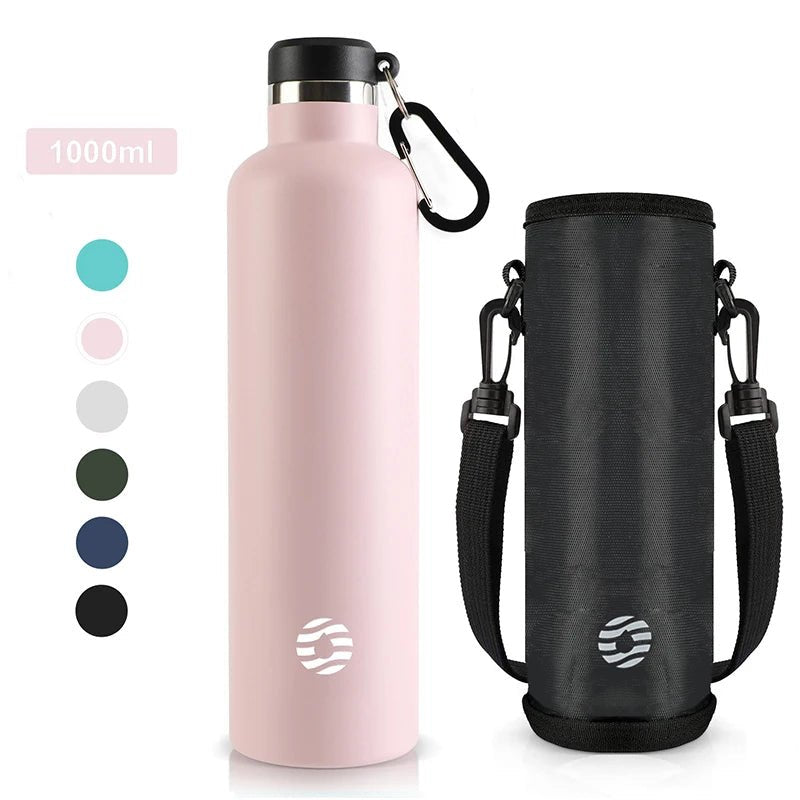 FEIJIAN Stainless Steel Thermos Bottle 1000ml Sports Flask Vacuum Insulated Water Bottle Leak Proof BPA FreeEstaliosFitEstaliosFit183652351;20260421;1776809388Rmy35