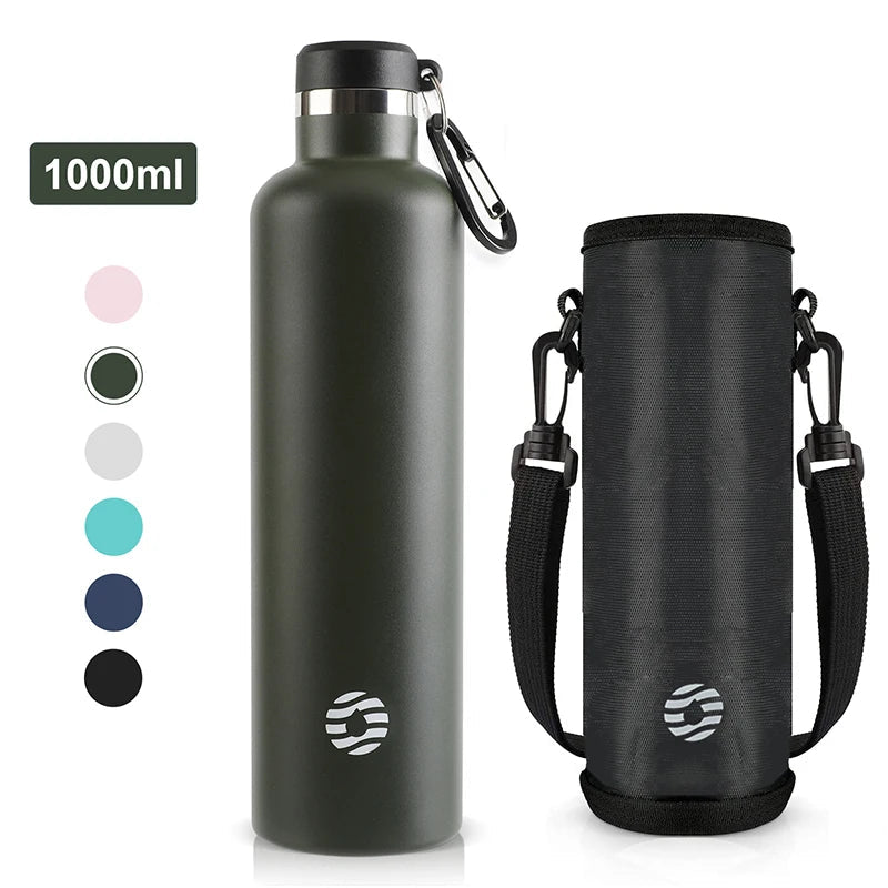 FEIJIAN Stainless Steel Thermos Bottle 1000ml Sports Flask Vacuum Insulated Water Bottle Leak Proof BPA FreeEstaliosFitEstaliosFit183652363;20260421;1776809388DLG9q