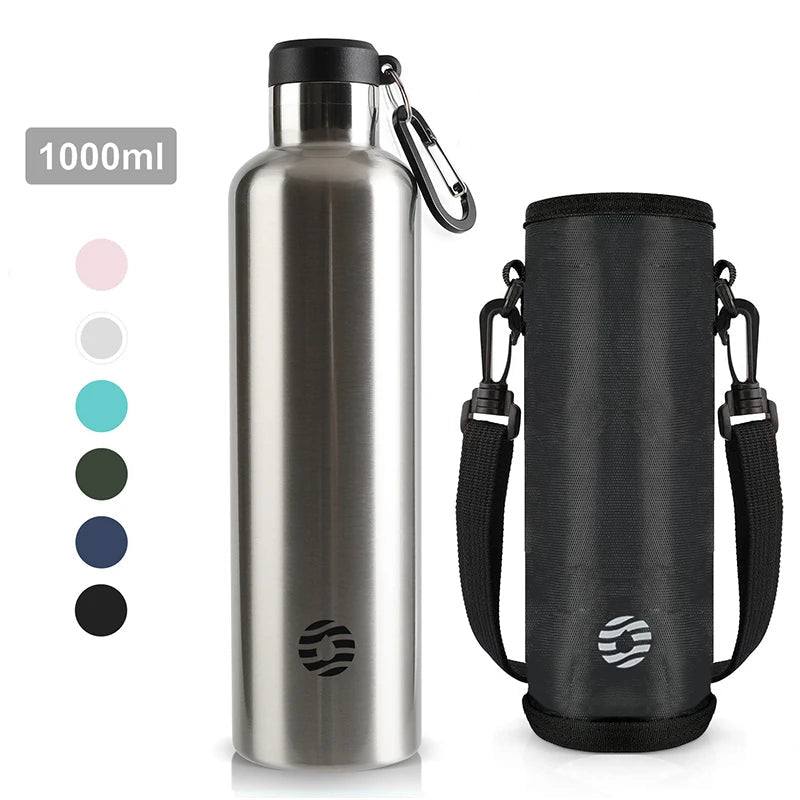 FEIJIAN Stainless Steel Thermos Bottle 1000ml Sports Flask Vacuum Insulated Water Bottle Leak Proof BPA FreeEstaliosFitEstaliosFit183652371;20260421;1776809388XLzzI