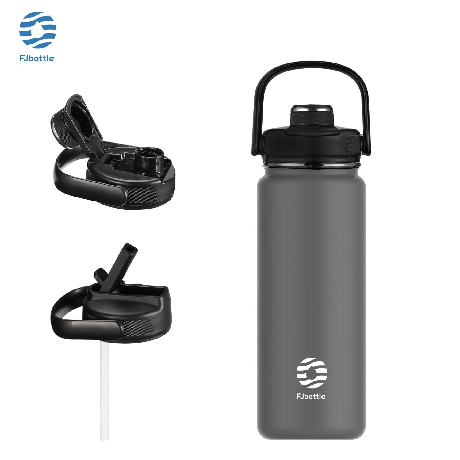 FEIJIAN Thermos Bottle with Straw Sport Stainless Steel Vacuum Flask Insulated Water Bottle with Handle Lid 950/1200mlEstaliosFitEstaliosFit183652575;20260421;1776809386P4UcA