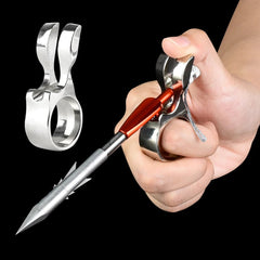 Fishing Metal Assisted Finger Outdoor Shooting Fish Dart Ring Multifunctional Launcher Heavy-duty Fish Dart Assist Puller