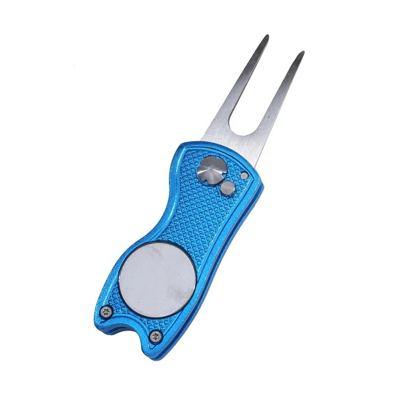 Foldable Golf Divot Repair Tool with Golf Ball Tool Pitch Groove Cleaner Golf Accessories Putting Green Fork Training AidsEstaliosFitEstaliosFit183651781;20260421;17768093317oD8v
