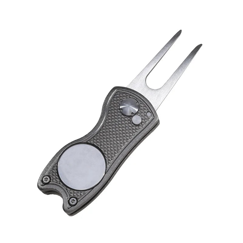 Foldable Golf Divot Repair Tool with Golf Ball Tool Pitch Groove Cleaner Golf Accessories Putting Green Fork Training AidsEstaliosFitEstaliosFit183651775;20260421;1776809331xb1BA