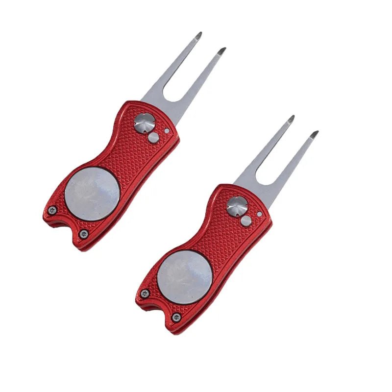 Foldable Golf Divot Repair Tool with Golf Ball Tool Pitch Groove Cleaner Golf Accessories Putting Green Fork Training AidsEstaliosFitEstaliosFit183651782;20260421;1776809331cCeld