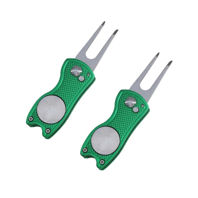 Foldable Golf Divot Repair Tool with Golf Ball Tool Pitch Groove Cleaner Golf Accessories Putting Green Fork Training AidsEstaliosFitEstaliosFit183651776;20260421;1776809331VFJRy