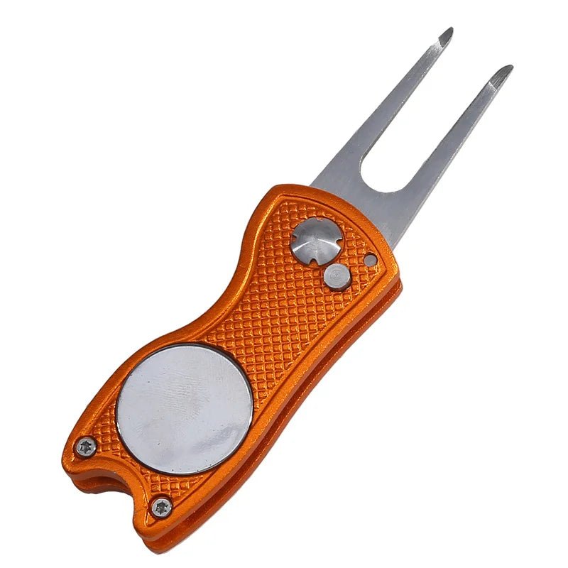 Foldable Golf Divot Repair Tool with Golf Ball Tool Pitch Groove Cleaner Golf Accessories Putting Green Fork Training AidsEstaliosFitEstaliosFit183651773;20260421;1776809331yXdHH