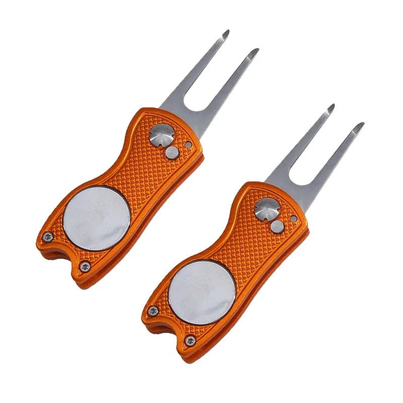 Foldable Golf Divot Repair Tool with Golf Ball Tool Pitch Groove Cleaner Golf Accessories Putting Green Fork Training AidsEstaliosFitEstaliosFit183651767;20260421;1776809331lV0EK