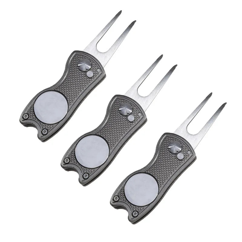 Foldable Golf Divot Repair Tool with Golf Ball Tool Pitch Groove Cleaner Golf Accessories Putting Green Fork Training AidsEstaliosFitEstaliosFit183651770;20260421;1776809331IxuOJ