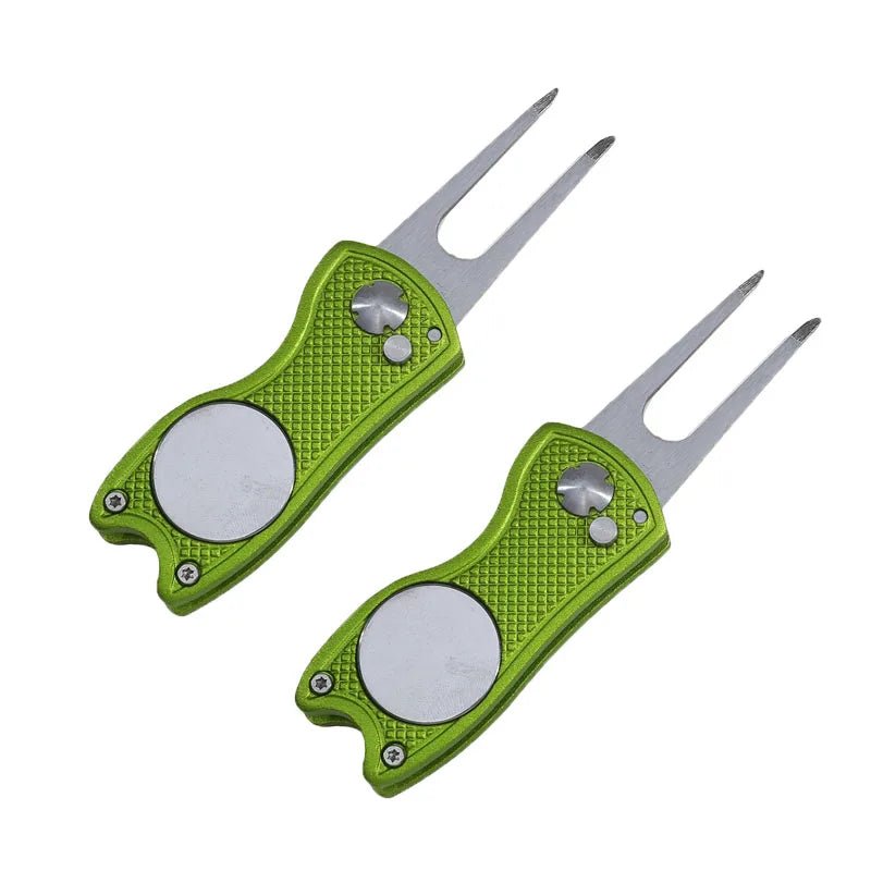 Foldable Golf Divot Repair Tool with Golf Ball Tool Pitch Groove Cleaner Golf Accessories Putting Green Fork Training AidsEstaliosFitEstaliosFit183651785;20260421;1776809331uz2yi