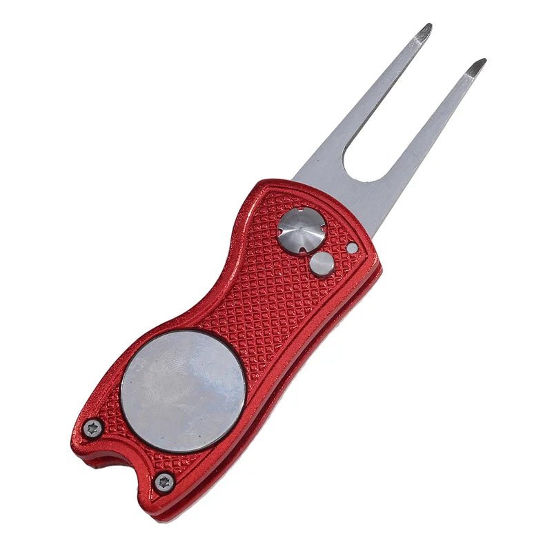 Foldable Golf Divot Repair Tool with Golf Ball Tool Pitch Groove Cleaner Golf Accessories Putting Green Fork Training AidsEstaliosFitEstaliosFit183651786;20260421;1776809331ivAmQ